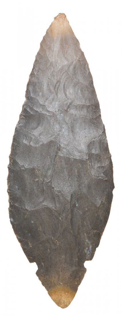 5 1/8" Turkeytail.  Bartholomew Co, IN.  Hornstone. (1 of 3)