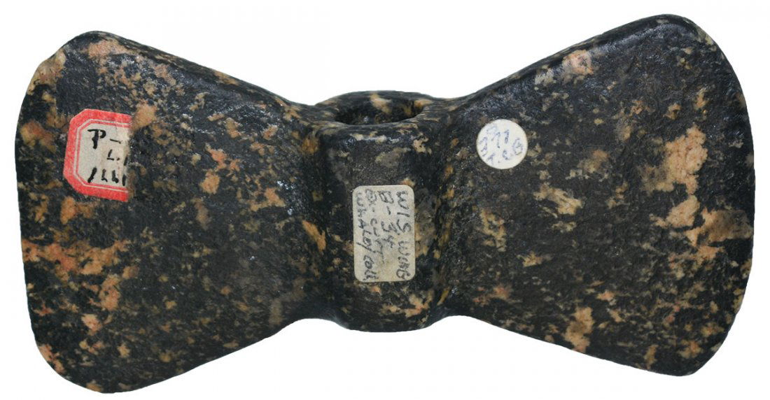 4 5/8"Wisconsin Wing Bannerstone.  IL.  Ex-Beutell (1 of 5)