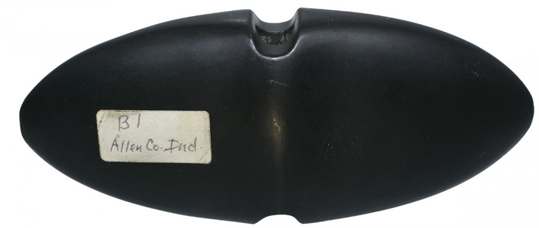 5 5/8" Winged Bannerstone.  Dark brown/black Slate. (1 of 3)