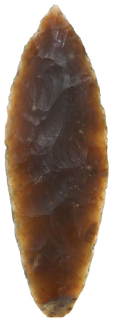 3" Adena Blade.  Wisconsin.  Thin, translucent Knife (1 of 3)