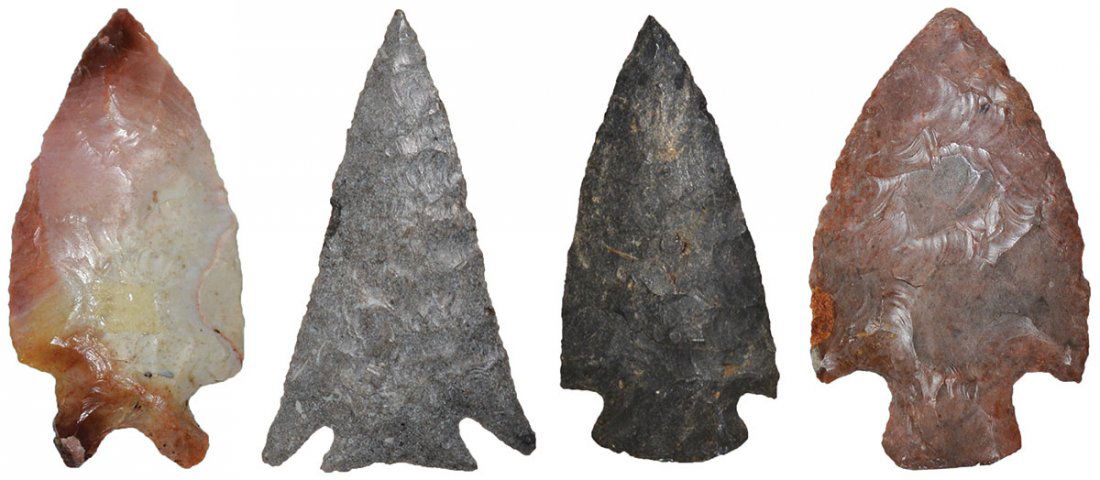 Four very nice points  from the Paul Kline Collection. (1 of 1)