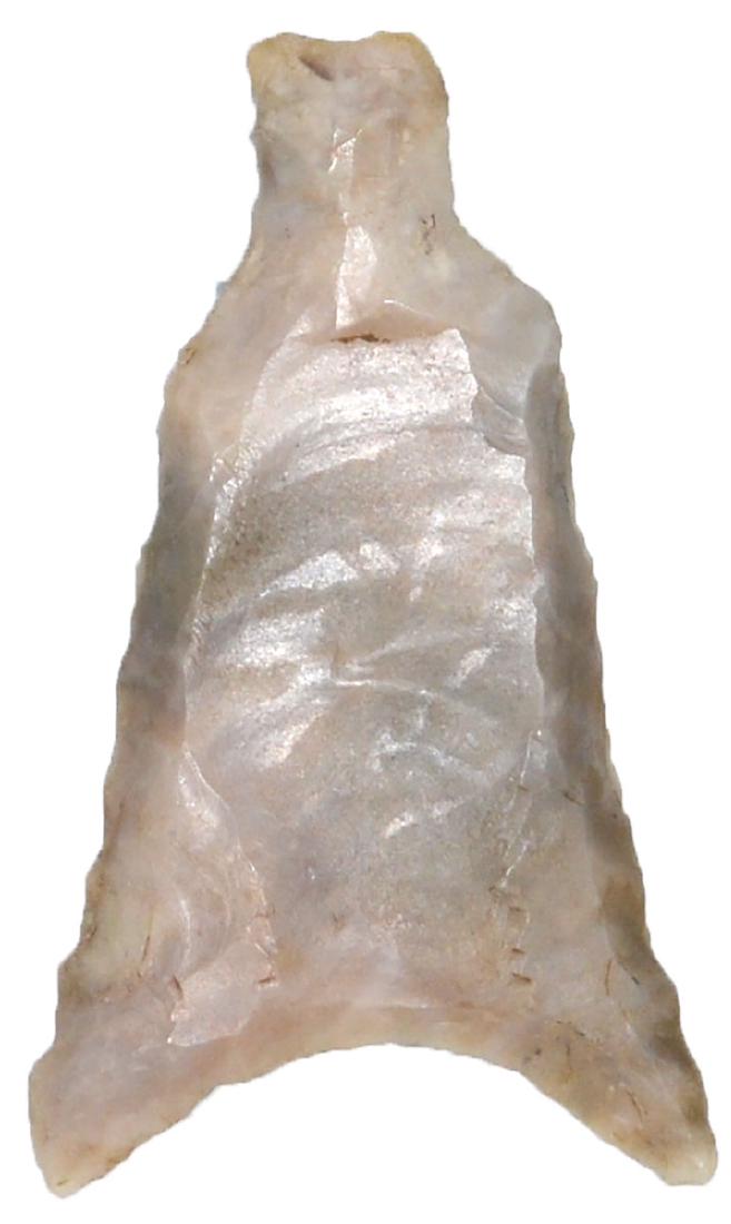 1 7/16" Folsom Tool.  Mills Co, IA.  Rare Paleo piece (1 of 2)