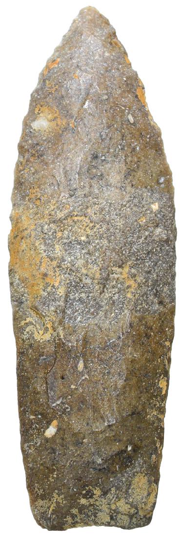 2 7/8" Agate Basin.  Mills Co, IA.   Found by Paul (1 of 2)