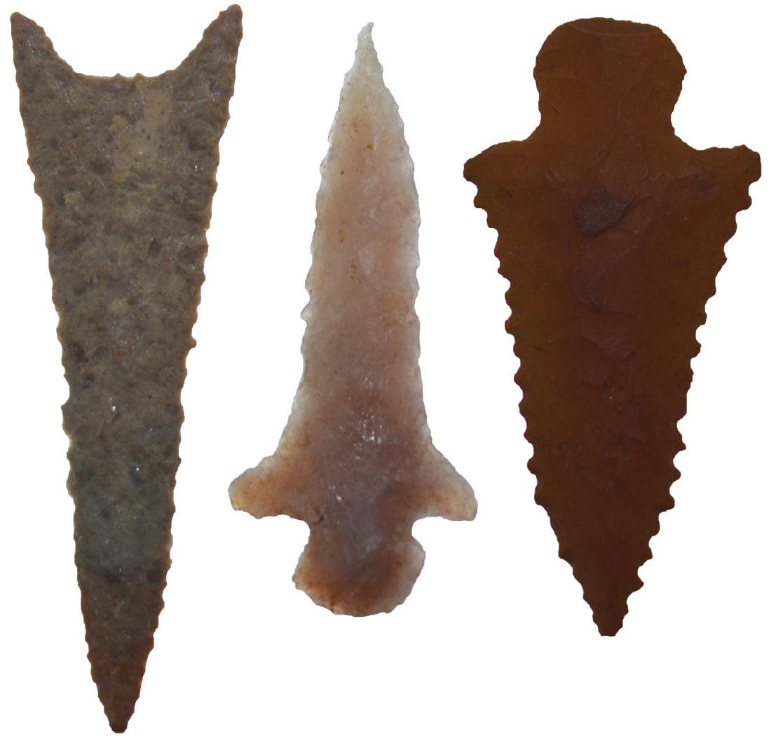 3 Caddo Points (Agee, Maud and Holman).  Ex-Joe (1 of 2)