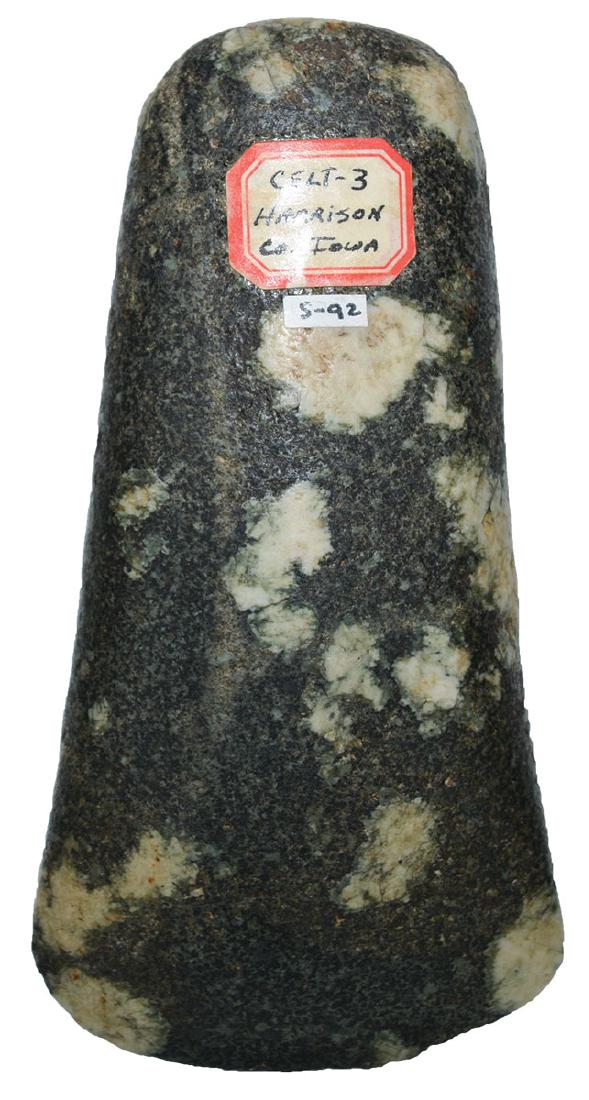 5" Porphyry Celt.  Pictured in Prehistoric American. (1 of 5)