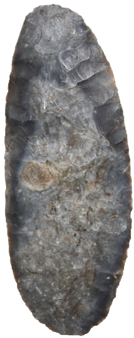 4" Paleo Knife.  Wafer thin, G10.   Warsaw chert. (1 of 3)