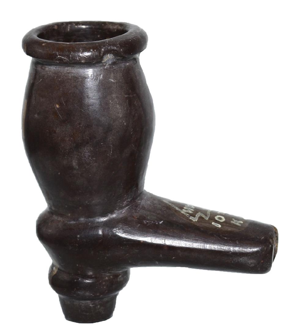 2 1/2" Handle Pipe.  Kentucky.  Highly polished dark (1 of 5)