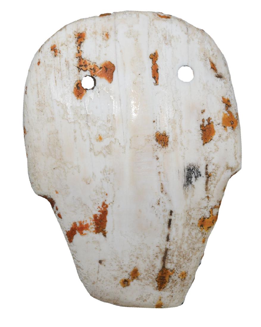 3" Miniature Shell Mask.  Southern OH.  Excellent (1 of 2)