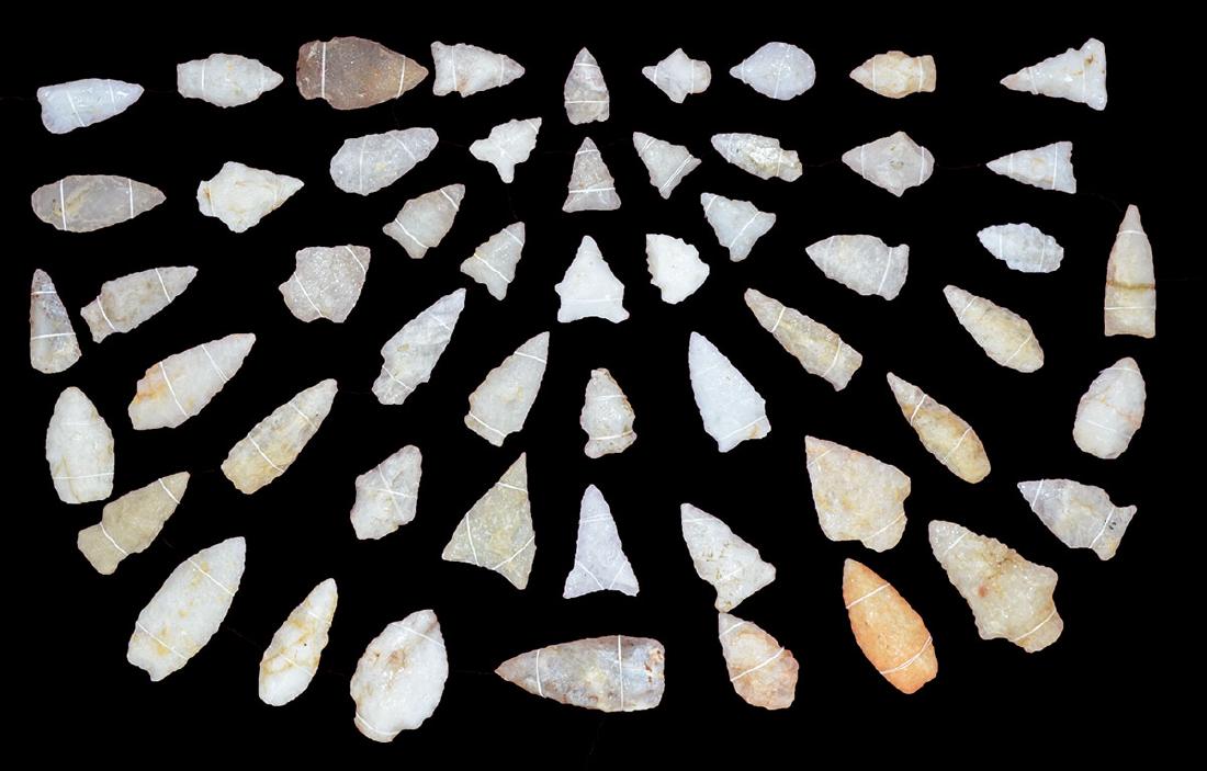 54 Points (7/8"-2 1/4").  Nice group of quartz points (1 of 1)