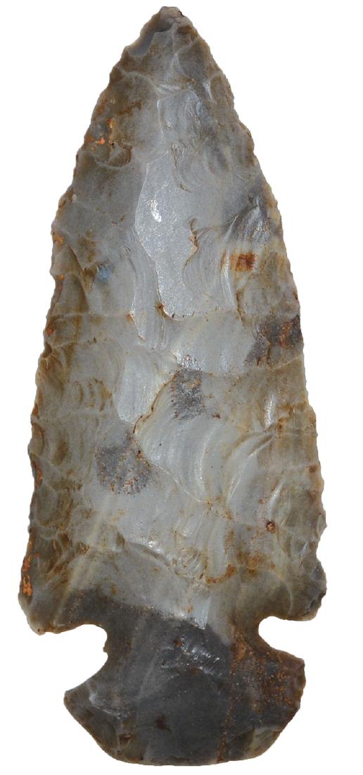 3 7/16" Dovetail. Taylor Co, KY. Dickey COA. Nicely: 3 7/16" Dovetail. Taylor Co, KY. Nicely beveled. Hornstone. Ex-Randy Hudson. Dickey COA