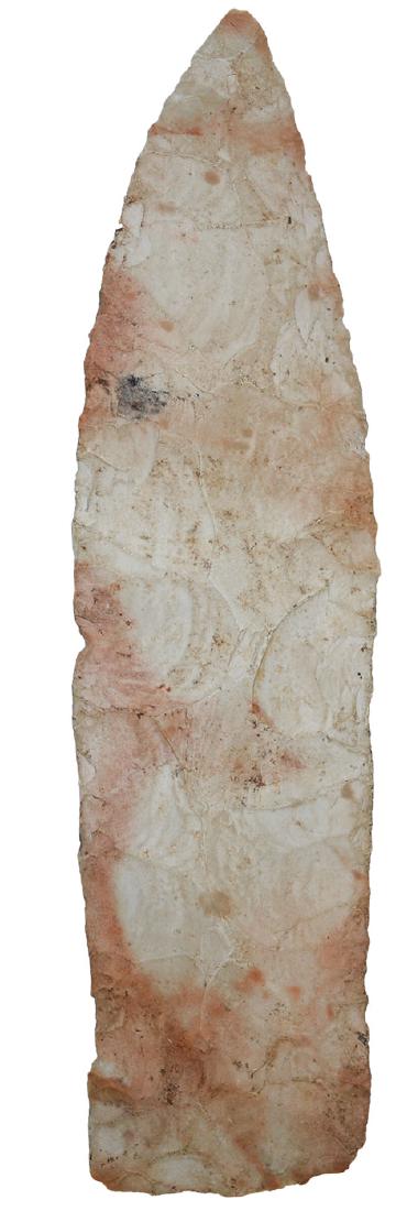 5 3/4" Wadlow. Lincoln Co, MO. Dickey G7+ COA: 5 3/4" Wadlow. Lincoln Co, MO. Well made. Mottled tan and white Burlington. Ex-Randy Hudson. Dickey G7+ COA