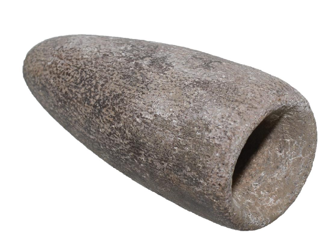 3 3/4" Hardstone Tube Pipe. Highland Co, OH.: 3 3/4" Hardstone Tube Pipe. Highland Co, OH. Good condition, weathered. Ex-Tim Weaver