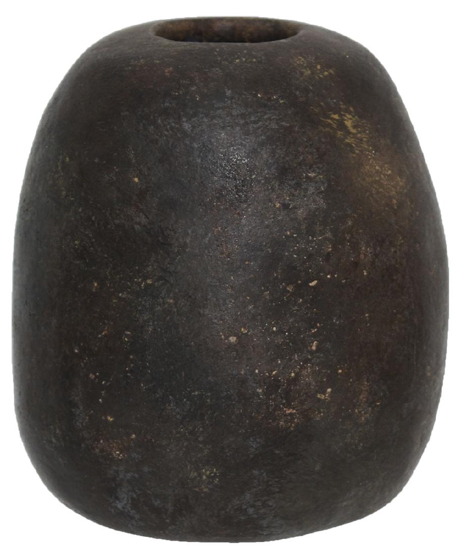 4" H. Caddo Seed Jar. Clark Co, AR. Fine display.: 4" H. Caddo Seed Jar. Clark Co, AR. Professionally repaired. Small area of filler in bottom. Fine display. Ex-Jack Bonds