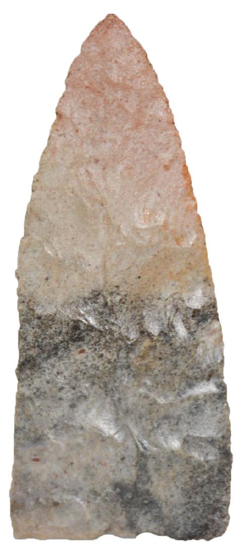 3" Paleo Knife. Boone Co, MO. Davis G10 and Dickey: 3" Paleo Knife. Boone Co, MO. Wafer thin, fluting used to thin base. Colorful Oolithic Chert. Found by Jim Bruce. Davis G10 and Dickey COAs