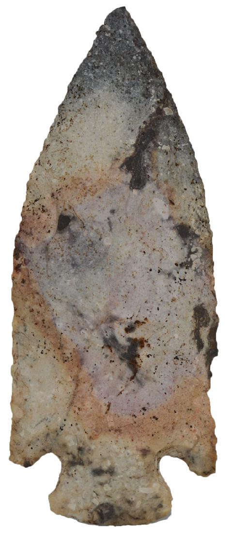 4 13/16" Afton. Boone Co, Dickey COA. MO. High grade: 4 13/16" Afton. Boone Co, MO. High grade Jeff City Chert. Ex-Randy Hudson, Tom Davis. Dickey COA