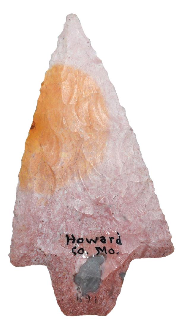 3 3/16" Dickson. Howard Co, MO. Pict WW#5. Ex- Dr.: 3 3/16" Dickson. Howard Co, MO. Well made, colorful. Ex-Joe Kinker, Dr. Paul Titterington. Pictured in Who's Who #5 (p112)