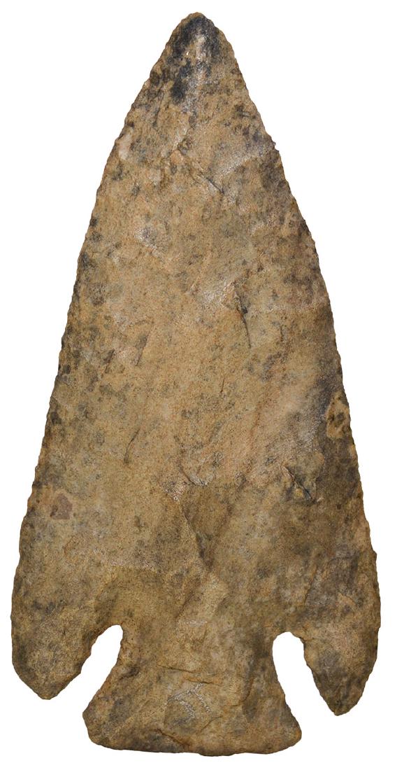 3 5/8" Lost Lake. Rogers COA. Daviess Co, IN. Well: 3 5/8" Lost Lake. Daviess Co, IN. Well made, thin. Hornstone. Putty G9+ and Rogers COAs