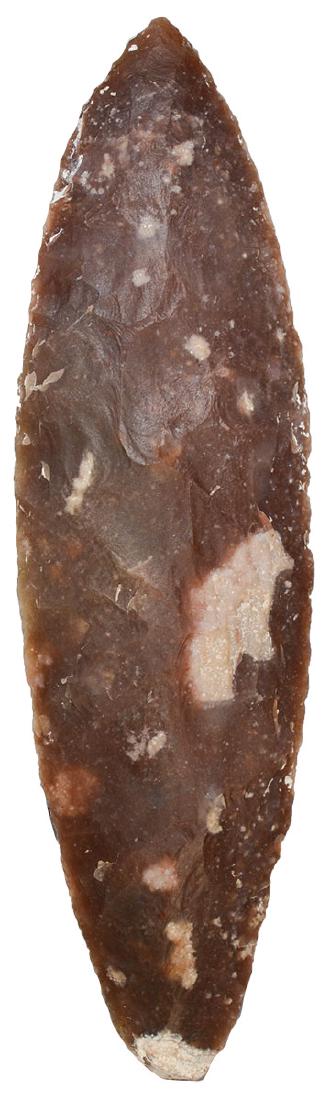 5 3/4" Knife. Yuma, Colorado. Knife River Flint.: 5 3/4" Knife. Yuma, Colorado. Knife River Flint. Davis G10 COA