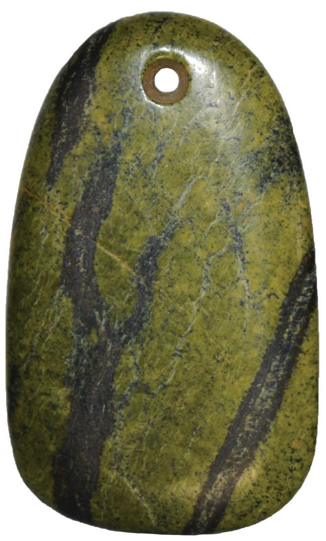 3 1/4" Chlorite Pendant.   OH.  Ex-Kevin Pipes, John (1 of 4)