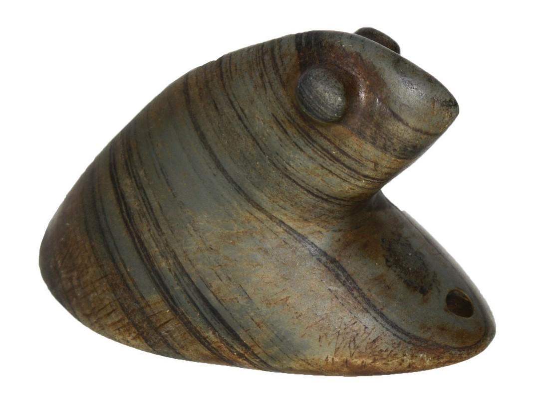 2 3/8" Bust Birdstone.  Miami Co, OH.   Pictured in (1 of 11)