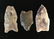 3 Clovis Points that show geographic reach of Paleo - 2