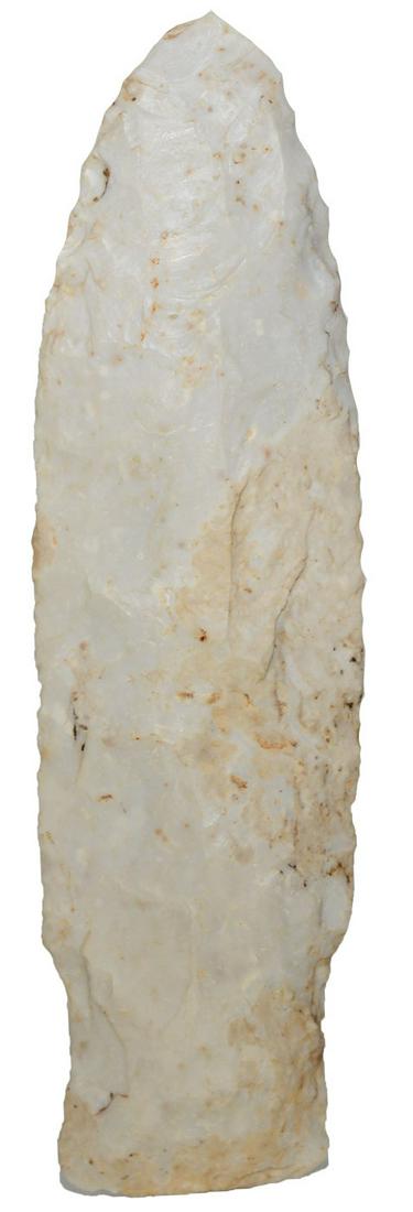 4 3/16" Alberta. NE. Large example, good condition.: 4 3/16" Alberta. NE. Robust and large example in good condition. Glossy Burlington Chert. Ex-Jim Crawford
