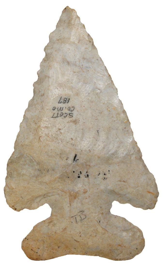 3 1/2" Thebes. Scott Co, MO. G10. Ex-Tommy Bryden,: 3 1/2" Thebes. Scott Co, MO. Fine example with nice bevels. G10. Ex-Tommy Bryden, Ed-Meiners