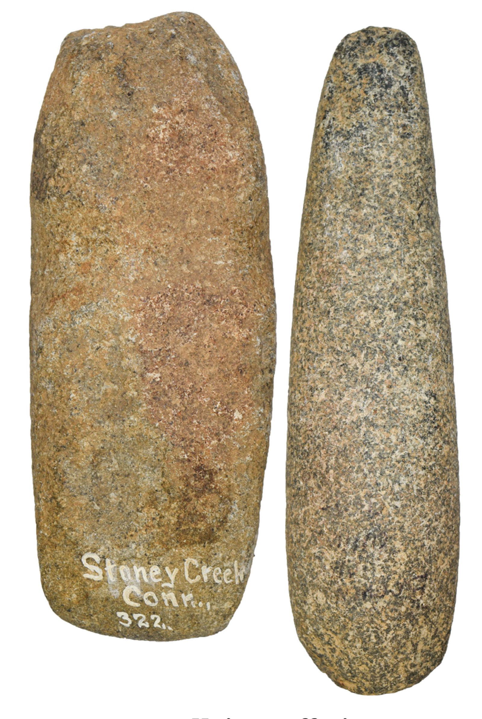 6" Brown Co, OH Chisel (Jackson G8+ COA) and 5 1/4": 6" Brown Co, OH Chisel (Jackson G8+ COA) and 5 1/4" Stone Celt (Stoney Creek, CT)