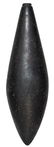 3 3/8" Grooved Plummet. Pike Co, IL. Hematite. Very