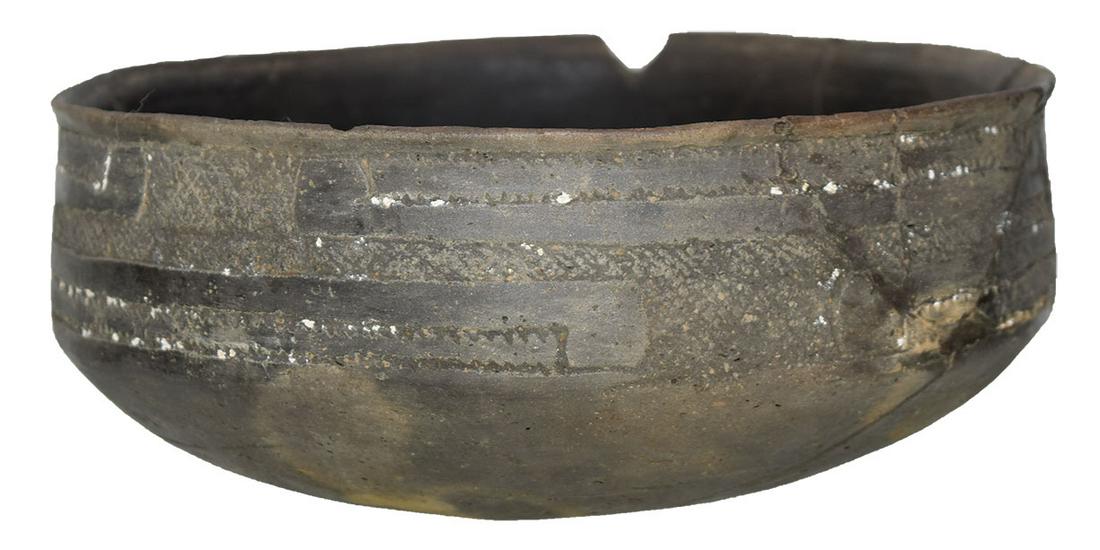 8" D. Caddo Friendship Bowl. AR. Glued from 5 large: 8" D. Caddo Friendship Bowl. AR. Glued from 5 large pieces with minimal filler. Ex-Larry Swann