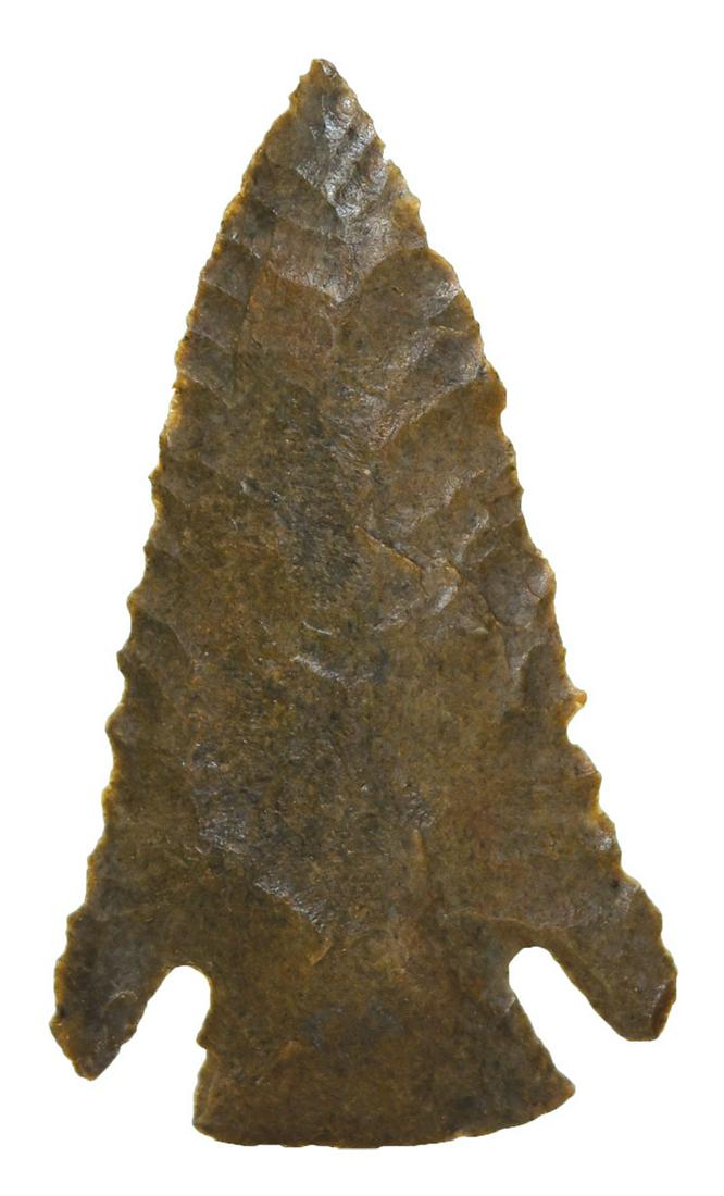 Very fine 2 3/4" Lost Lake. Jefferson Co, KY. Very: Very fine 2 3/4" Lost Lake. Jefferson Co, KY. Very well patinated Hornstone. Detailed edgework. Putty G9 COA