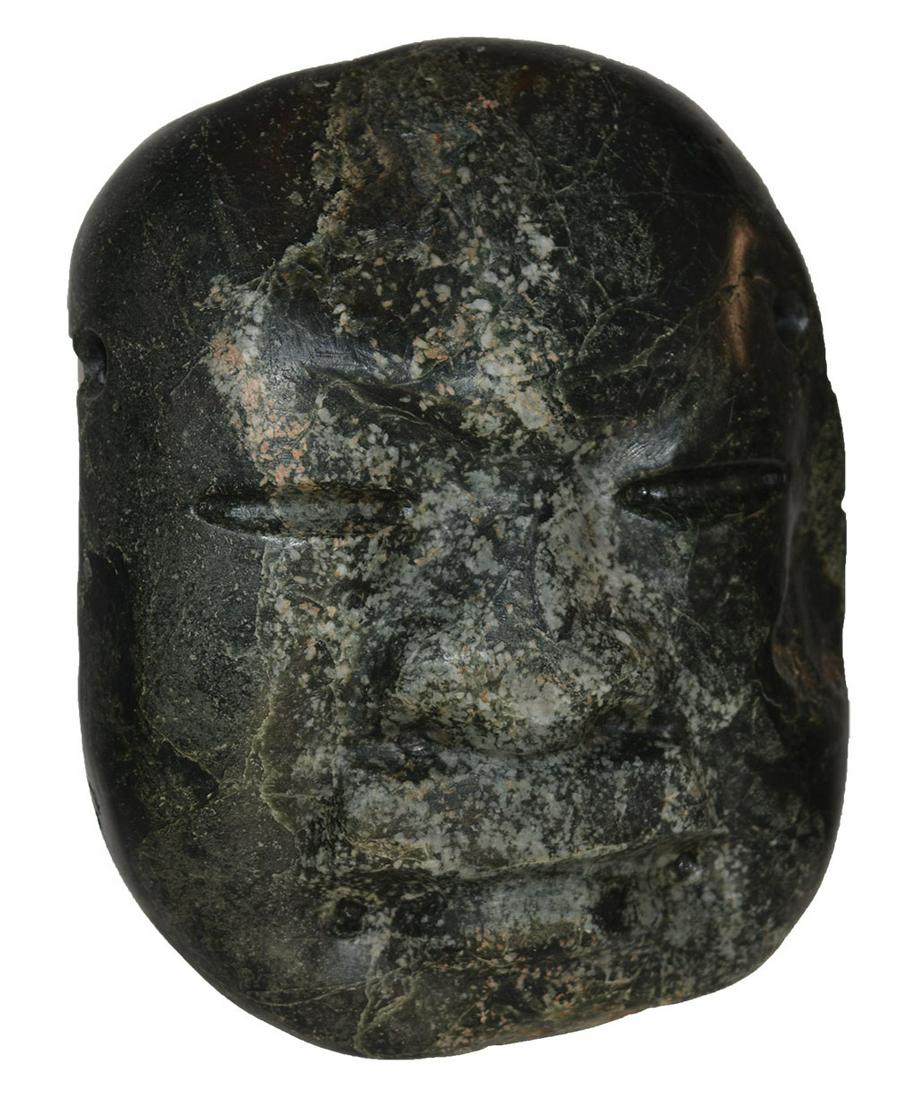 5 1/2" Olmec Jadeite Mask. MX. Good condition: 5 1/2" Olmec Jadeite Mask. MX. Good condition