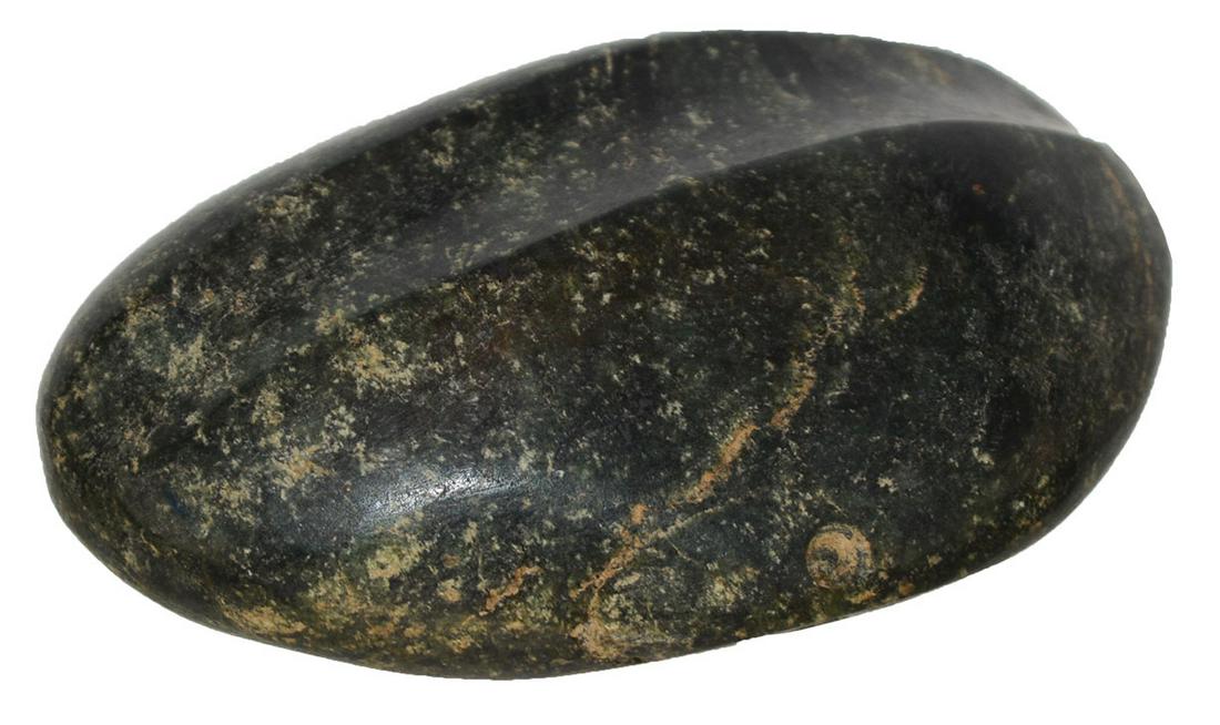 3 1/8" Olmec Jadeite Grooved Bar Weight. MX. Smooth: 3 1/8" Olmec Jadeite Grooved Bar Weight. MX. Smooth finish with groove across surface