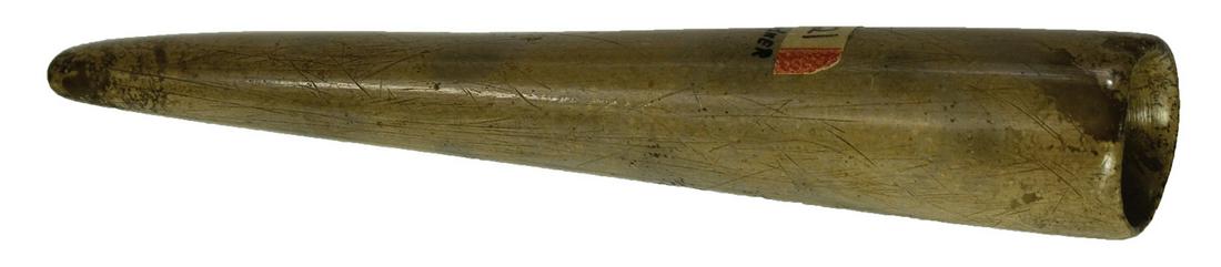 5 3/8" Tube Pipe. Ross Co, OH. Ex-Len Weidner, Dr.: 5 3/8" Tube Pipe. Ross Co, OH. Ex-Len Weidner, Dr. Stan Copeland. Highly polished Pipestone. Well made, graceful Pipe in excellent condition. G10. Pictured in Who's Who in Indian Relics #8 (p210 ) and