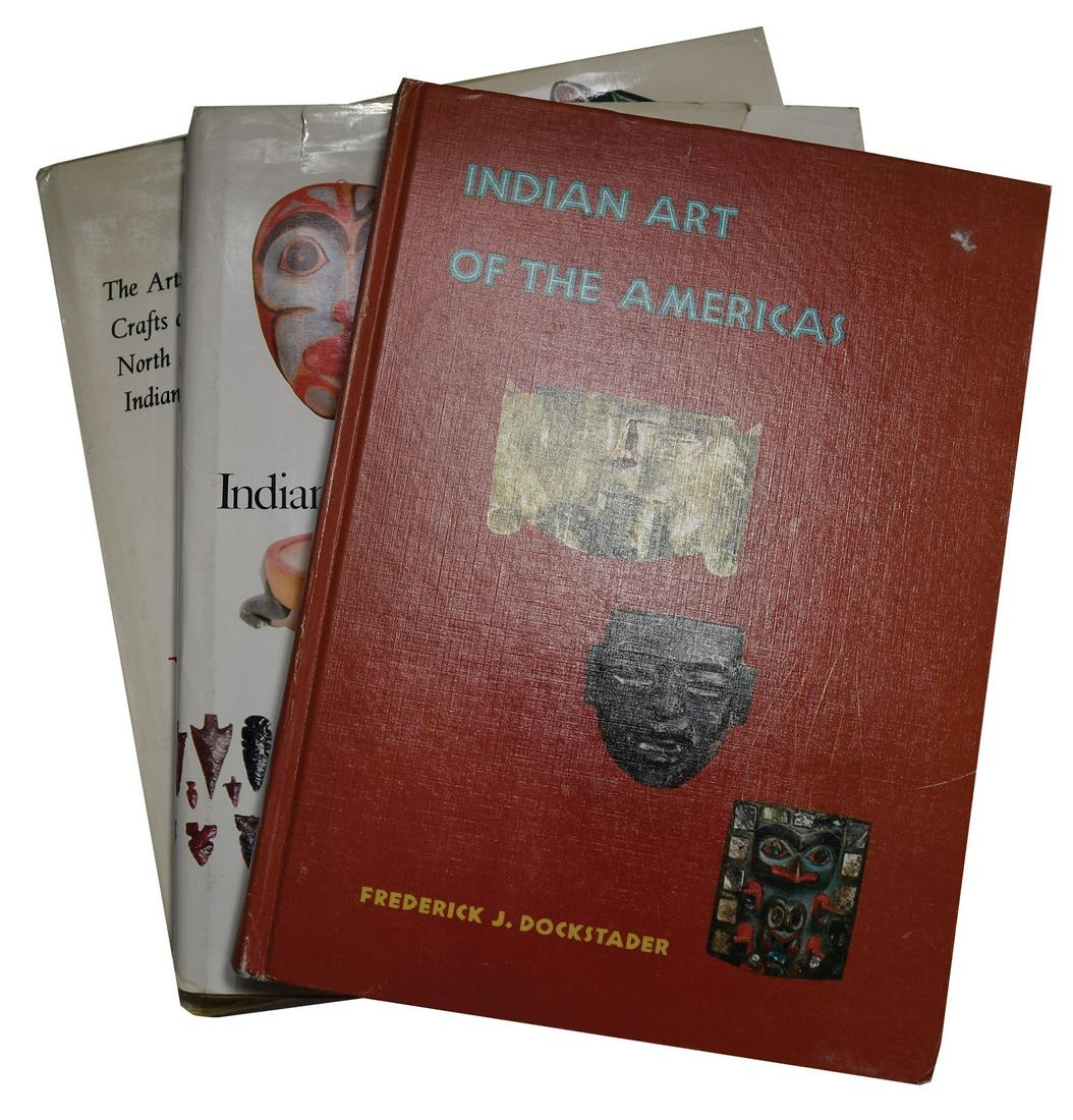 Three Frederick Dockstader Books. Excellent reference: Three Frederick Dockstader Books. Indian Art of the Americans, Indian Art in America, Indian and Eskimo Artifacts (Miles, forward by Dockstader). Excellent reference books, many artifact photos. All h