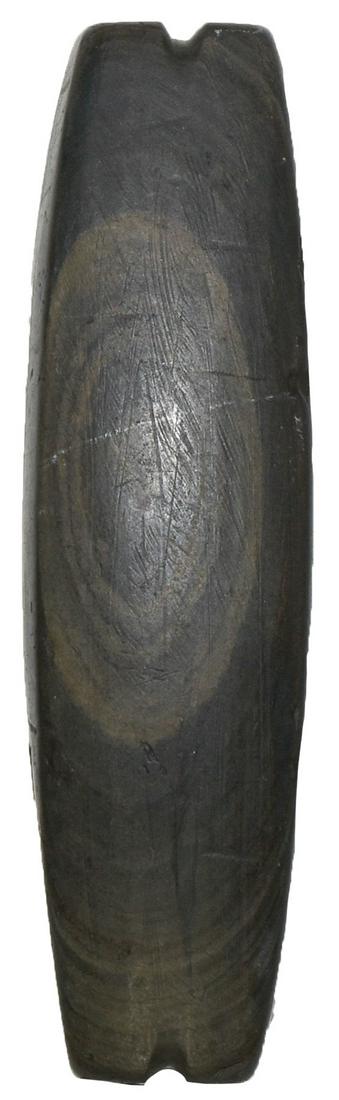 3 1/4" Grooved Bar. Davis G10 COA. . KY. Well: 3 1/4" Grooved Bar. KY. Well shaped, precision made Slate relic with grooves on each end. Very nice. Davis G10 COA. 3/16/20: Added photo of COA
