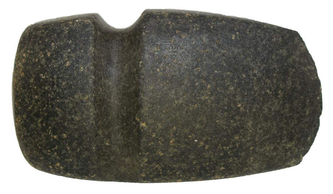 4 5/8" 3/4 Groove Axe. St. Charles Co, MO. Defined: 4 5/8" 3/4 Groove Axe. St. Charles Co, MO. Defined shape, good polish. Just a few very minor nicks. Ex-Brandon Vanderver