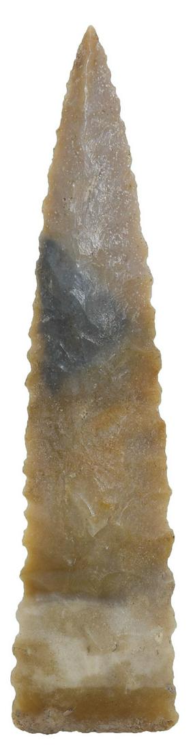 3 11/16" Ft. Ancient Point. Gallia Co, OH. Rogers: 3 11/16" Ft. Ancient Point. Gallia Co, OH. Flintridge. Thin, very well made. Fine condition. Ex-Ben Hebson. Rogers COA