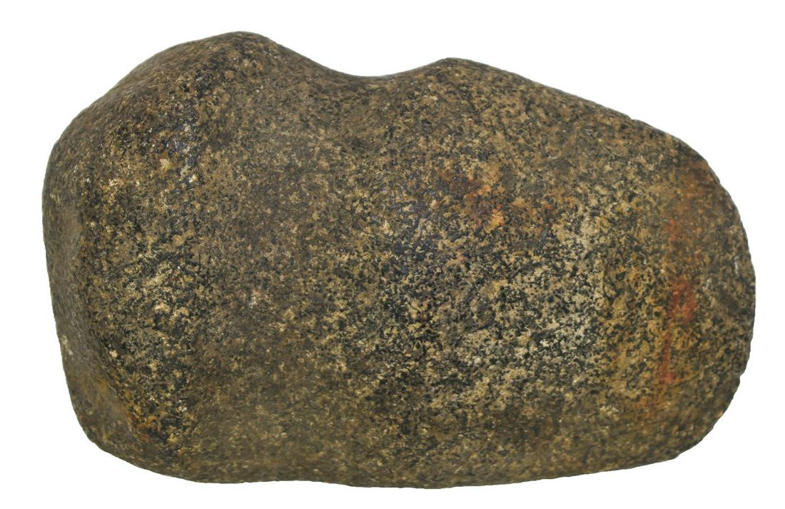5 1/4" 3/4 Groove Axe. IN. Black hardstone.: 5 1/4" 3/4 Groove Axe. Henry Co, IN. Black hardstone. Pole has area of use wear/damage. Ex-Emerson Gulley. Found in 1948. Added photos to listing
