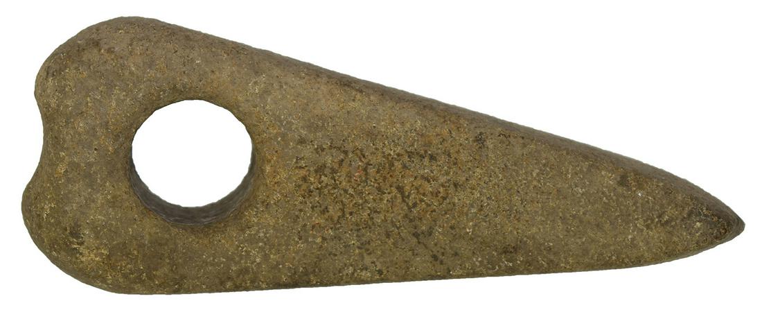 4 1/2" Danish Axe. Denmark. Tan Hardstone. Very well: 4 1/2" Danish Axe. Denmark. Tan Hardstone. Very well made, graceful shape. Very fine condition. Ex-Gerald Bernacchi