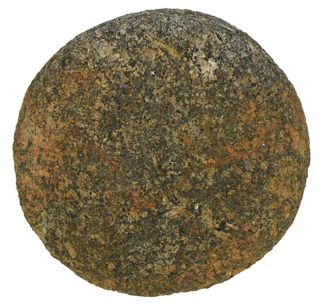 2 5/8" Hardstone Biscuit Discoidal. Southern OH.: 2 5/8" Biscuit Discoidal. Southern OH. Weathered Granite. Ft. Ancient. Davis G8 COA