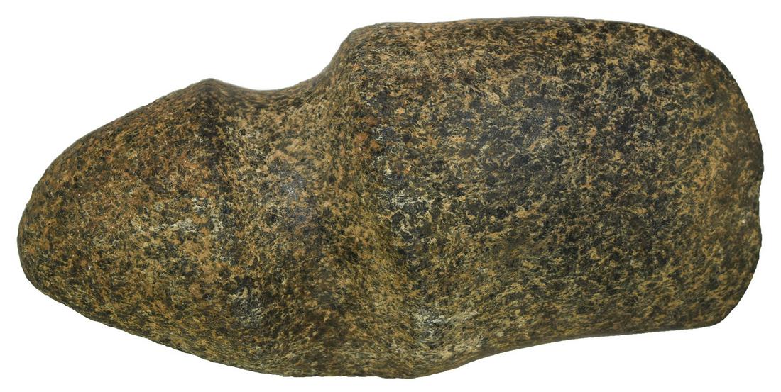 5 7/8" 3/4 Groove Axe with anciently salvaged pole.: 5 7/8" 3/4 Groove Axe with anciently salvaged pole. Peoria Co, IL (Mapleton). Found by Randy Russell