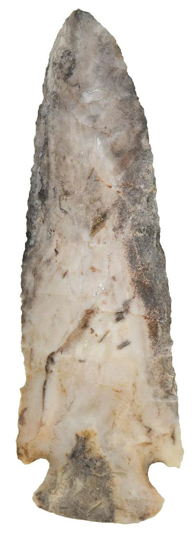 4 1/4" Dovetail. Clinton Co, IN. Heavy: 4 1/4" Dovetail. Clinton Co, IN. Heavy mineralization. Small nick on side restored. Ex-Dr. Charles Gish. FB Rex Pitzer