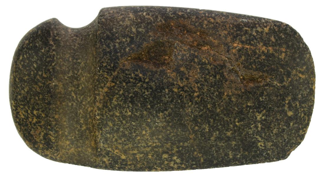 5 1/4" High Pole 3/4 Groove Axe. Elkhart, IN. Finely: 5 1/4" High Pole 3/4 Groove Axe. Elkhart, IN. Finely made and polished. Some old gouges on one face
