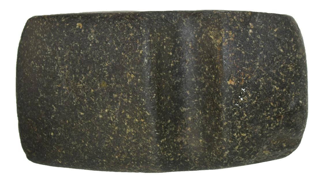 4 1/2" Keokuk Axe. Lee Co, IA. Ex-Gary Cuckler, Jim: 4 1/2" Keokuk Axe. Lee Co, IA. Well made, good polish. Ding to back corner of pole. Ex-Gary Cuckler, Jim Tharpe. Found by Bernie Carrol