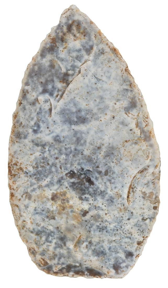 3 3/8" San Gabriel Knife. Rogers COA. Travis Co, TX.: 3 3/8" San Gabriel Knife. Travis Co, TX. Nicely patinated with frost patina. Ex-Dickie Allison. Rogers COA