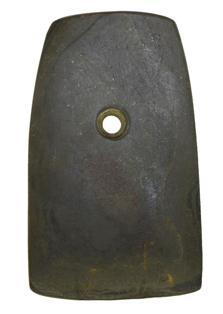 3 1/2" Trapezoidal Pendant.  Jay Co, IN.  Dark Slate. (1 of 5)