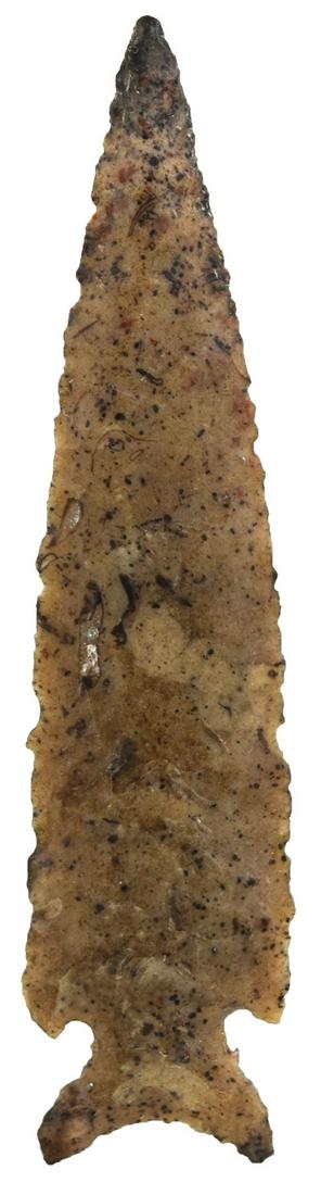 3 1/8" Sequoyah.  OK.  Black streaked brown Agate. (1 of 3)