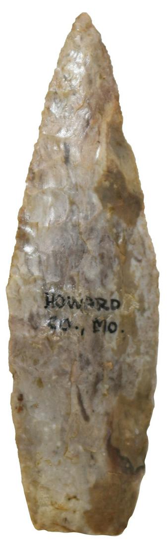 3 7/16" Agate Basin.  Howard Co, MO.  Very thin, nicely (1 of 3)