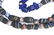 22" Strand of Chevron and Cobalt Blue Trade Beads. - 2